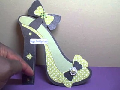 High Heel Shoe Birthday Card  - The Cutting Cafe Design Team Project