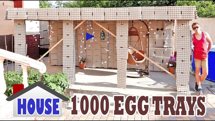 HOUSE FROM EGG TRAYS - DIY