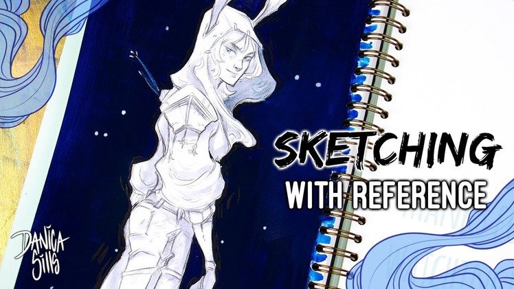 How I Sketch with Reference ♦ Rabbit Ear ♦ ft. Mossery Sketchbooks