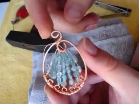 How to "beat" copper on the anvil. Making copper jewelry attractive:)