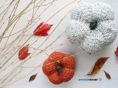 How to Crochet a Pumpkin - Harvest Crochet Pumpkins by Yarnspirations