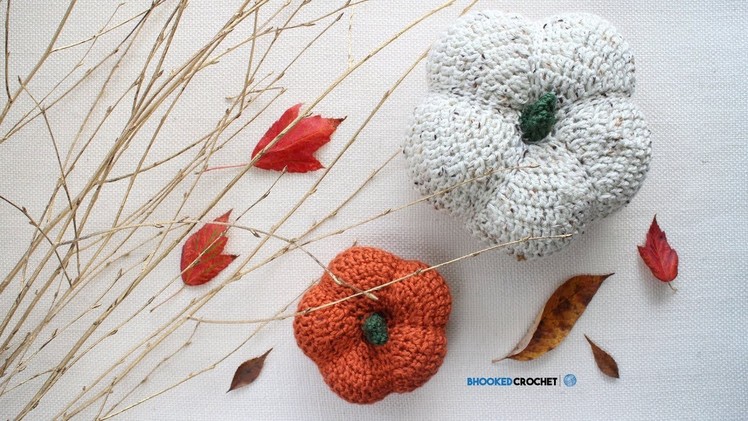 How to Crochet a Pumpkin - Harvest Crochet Pumpkins by Yarnspirations