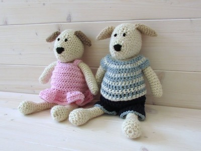 How to crochet Dudley and Daphne dog - Wooly Wonders Crochet Animals
