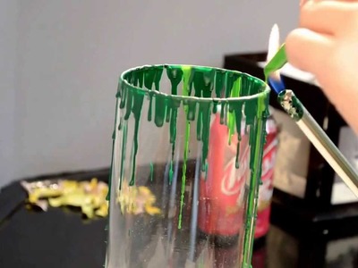 How to do a crayon melting art with a vase