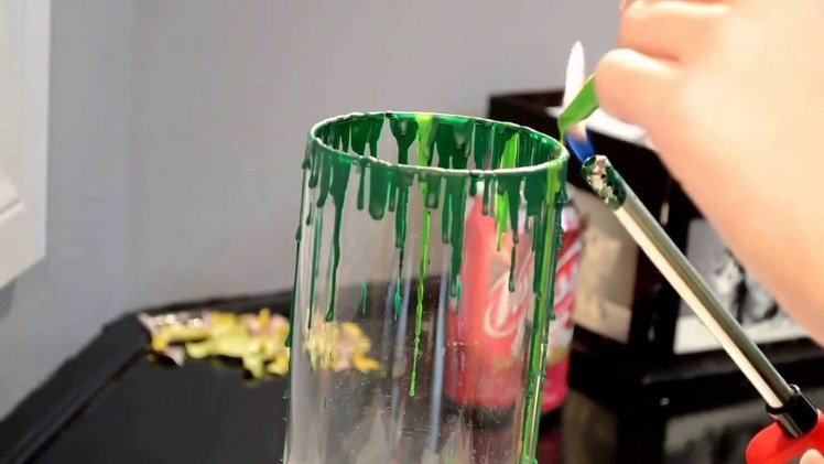 How to do a crayon melting art with a vase