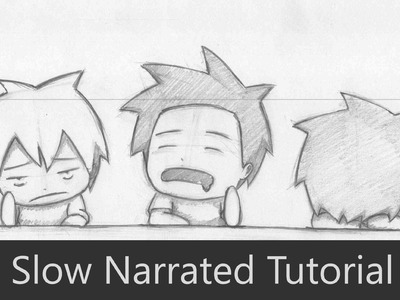 How to Draw 3 Bored Students at School [Chibi] [Slow Narrated Tutorial] [Requested]