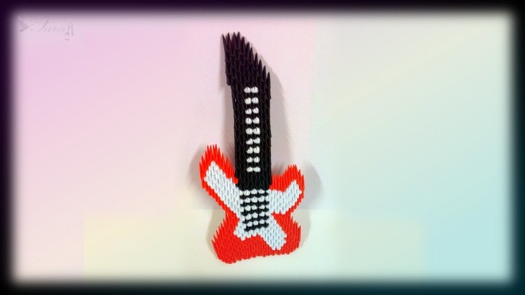How to make 3d origami  Guitarra