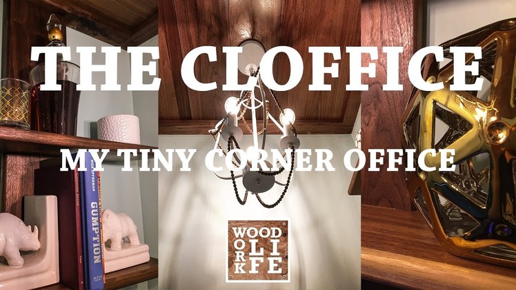 How To Make a Closet Office [Cloffice] Converting a Closet Into an Office - Wood Work LIFE Builds