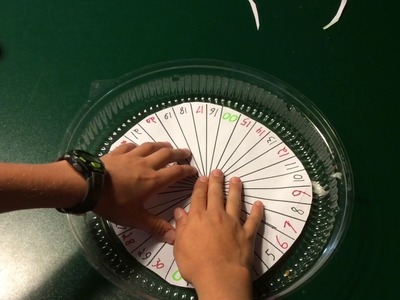 How to make a diy roulette table
