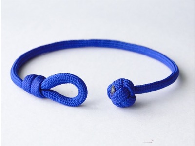 How to Make a Single Strand Knot and Loop Paracord Friendship Bracelet-Celtic Button Knot