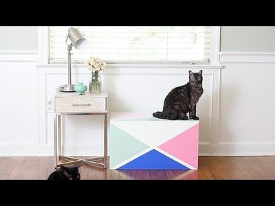 How To Make A Stylish Litter Box From An Old Toy Chest