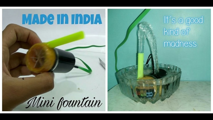 How to make a  water pump for fountain