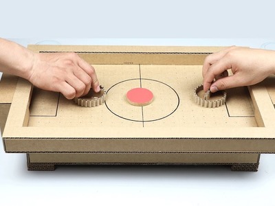 How to Make Air Hockey Desktop Game from Cardboard