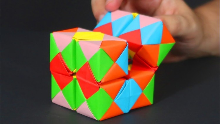 HOW TO MAKE ORIGAMI INFINITY CUBE - CRAZY ABOUT DIY