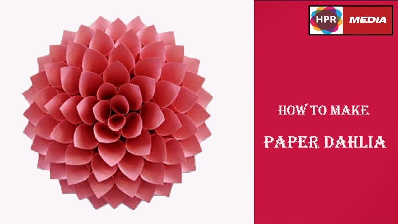 How to Make  Paper Dahlia Tutorial | Wedding Backdrop Flowers
