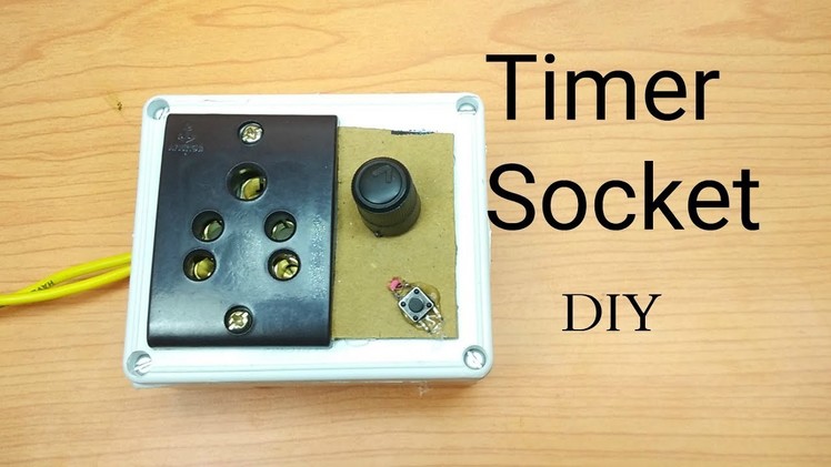 How to make timer switch for "light,mobile gadgets" without any IC at home||DIY