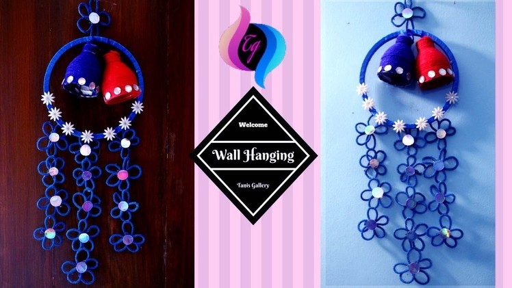 How to make wall hangings at home with waste material - Handmade wall hanging ideas