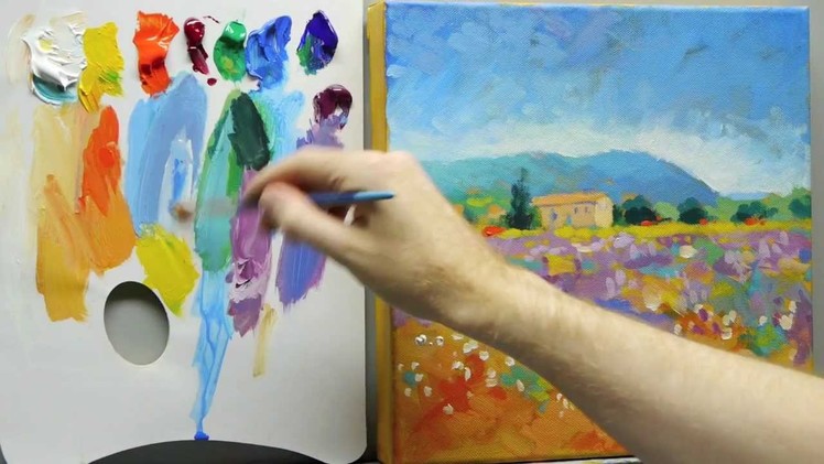 How to paint like Monet: Part 3 - Step-by-step Impressionist landscape painting