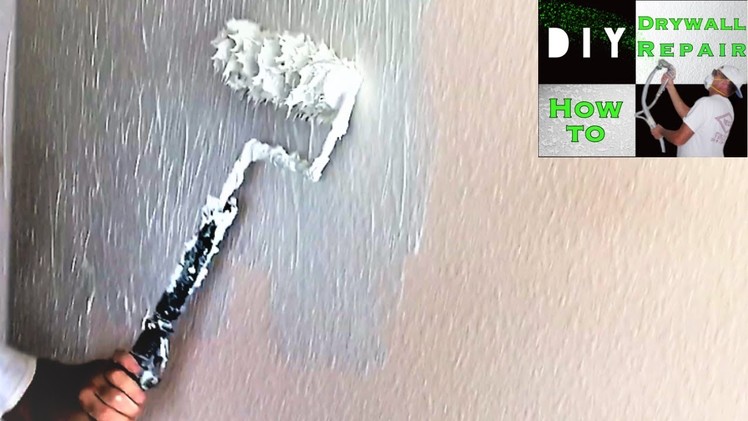 How to skim coat using paint roller trick- Getting rid of Knockdown Texture