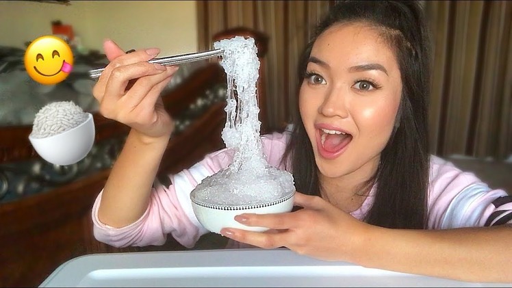 I MADE RICE SLIME!