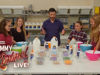 Jimmy Kimmel Makes Slime with Kids