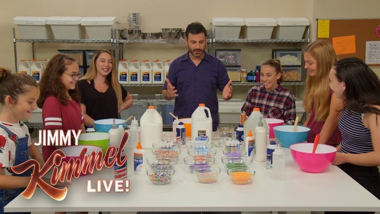 Jimmy Kimmel Makes Slime with Kids