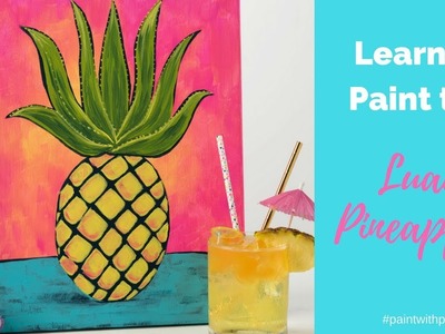Learn to Paint with Plaid: Luau Pineapple Tutorial!
