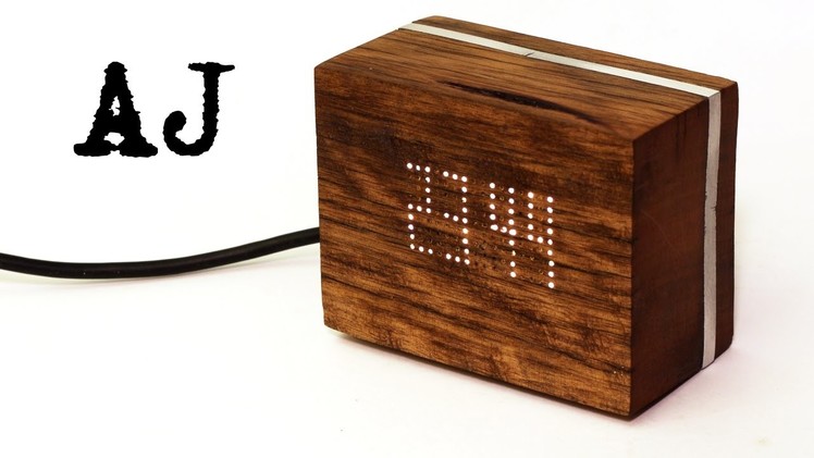 Making a wooden digital clock