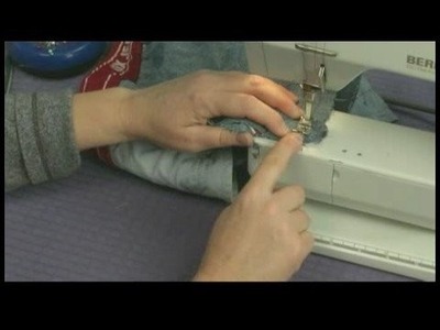 Making Handbags & Carryalls From Recycled Jeans : Make a Jeans Handbag: Sewing on Bottom Panel