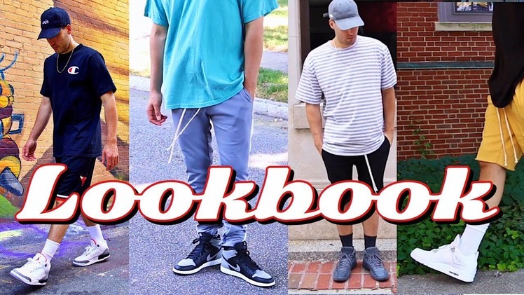 MEN'S FASHION LOOKBOOK! ADIDAS YEEZY - AIR JORDAN - CHAMPION - MITCHELL & NESS - SNEAKERHEAD OUTFITS