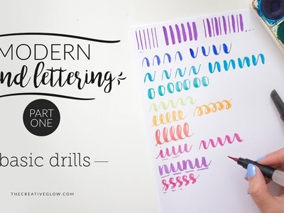Modern Hand Lettering Series - Part 1 || Basic Drills