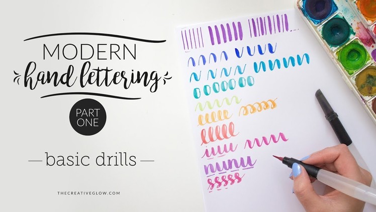 Modern Hand Lettering Series - Part 1 || Basic Drills