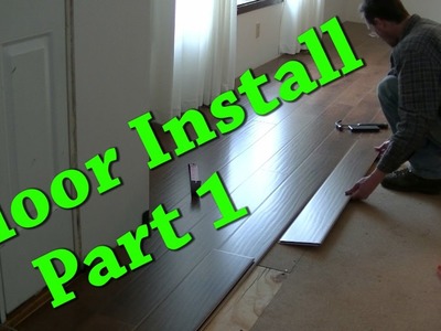 New Floor Install Carpet Removal Laminate Install Part 1 of 2