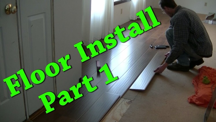 New Floor Install Carpet Removal Laminate Install Part 1 of 2