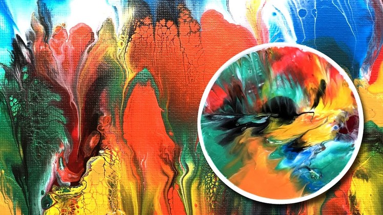 Not Poured Dried Acrylic Dipped Paintings Flip Through and Use an Acrylic Skin for a project