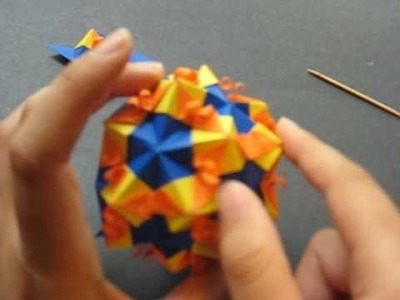 Origami 12 - Floral Globe (Curls 2.Type-III) - Part 2 of 2 (Assembly of Subunits)