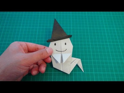 Origami 【Halloween／ghost in a in a witch hat】