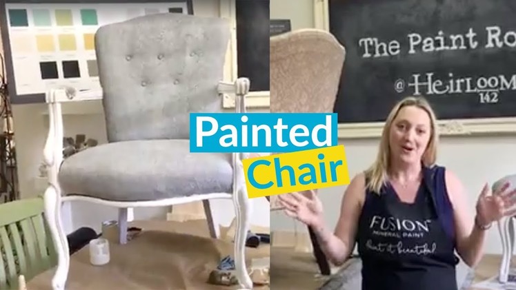 Painted Furniture! DIY Chair Fabric Painting