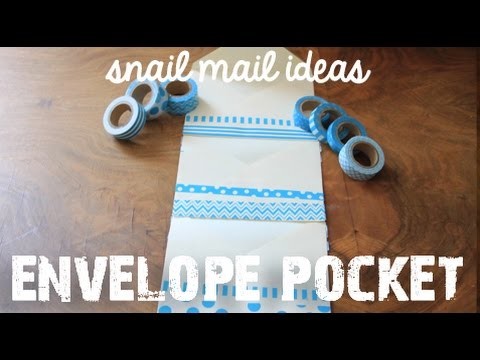 Pen pal Tutorial : Pocket Envelope  for Snail Mail