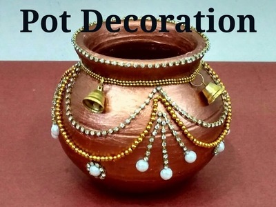 Pot Decoration|| Kalash decoration || Navratri. Diwali special ||