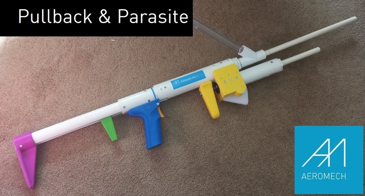 Pullback & Parasite Homemade Nerf Gun!