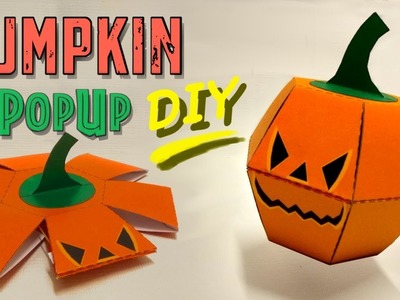 Pumpkin Popup Paper Bomb - Great Halloween DIY