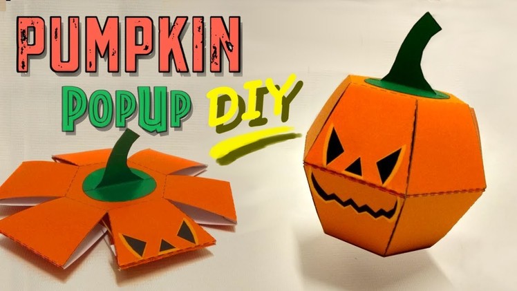 Pumpkin Popup Paper Bomb - Great Halloween DIY