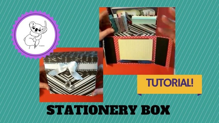 Stationery box. Caddie Box TUTORIAL