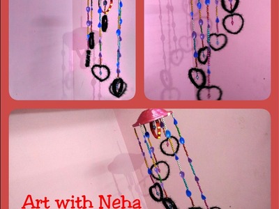 Wall Hanging using newspaper Best out of waste. DIY || art with neha 56 ||