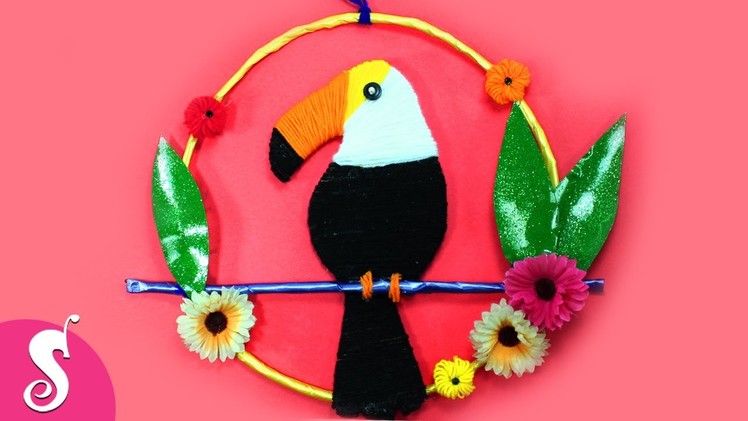 Wall Hangings TOUCAN Bird SHOWPIECE from Woolen for Wall Decorating | Room Decor Idea