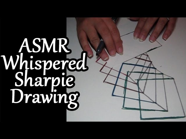 ASMR Sharpie Drawing with Whispered Ramble