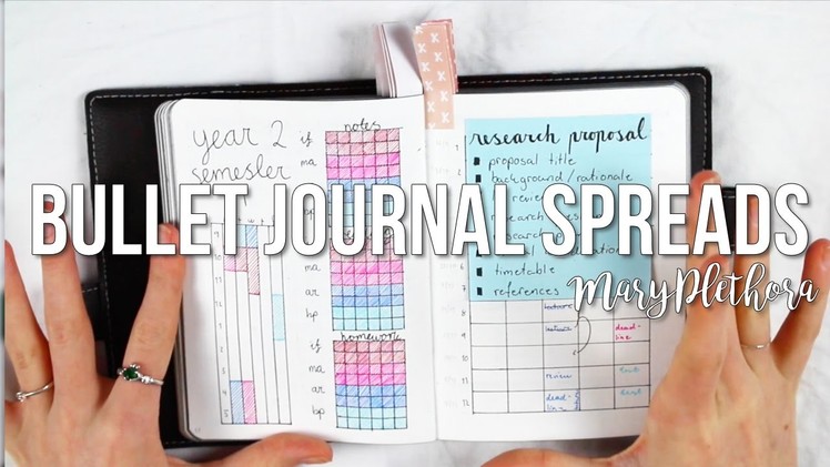 Bullet Journal Spreads Review. MaryPlethora
