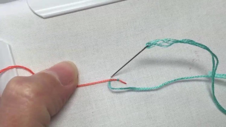 Couching Stitch Embroidery Tutorial