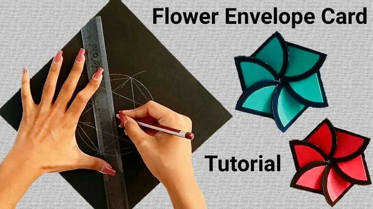 Creative envelope for teacher's day I Flower envelope card tutorial |